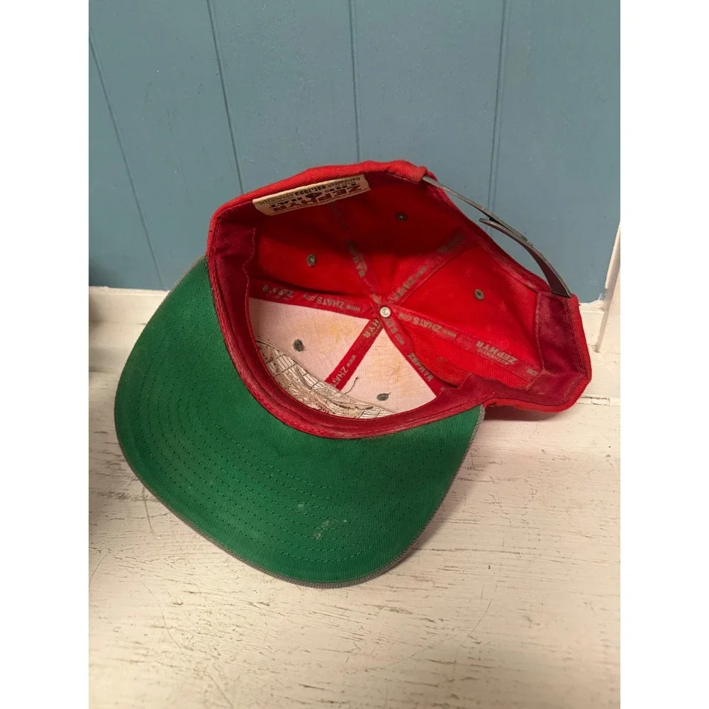 Zephyr UNLV Rebels Snapback Hat Red Grey Hey Reb Mascot NCAA Baseball Cap Mens